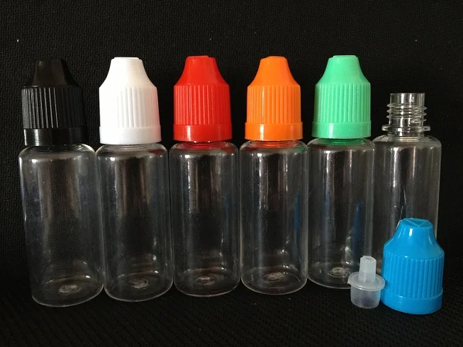 Бесплатная доставка 200 шт. ПЭТ 20 мл пластиковая бутылка капельница с крышкой для
