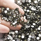 YANRUO 2058NoHF черные алмазные плоские стразы кристаллы и камни без горячей фиксации стразы клей для ногтей Одежда Ремесло бусины