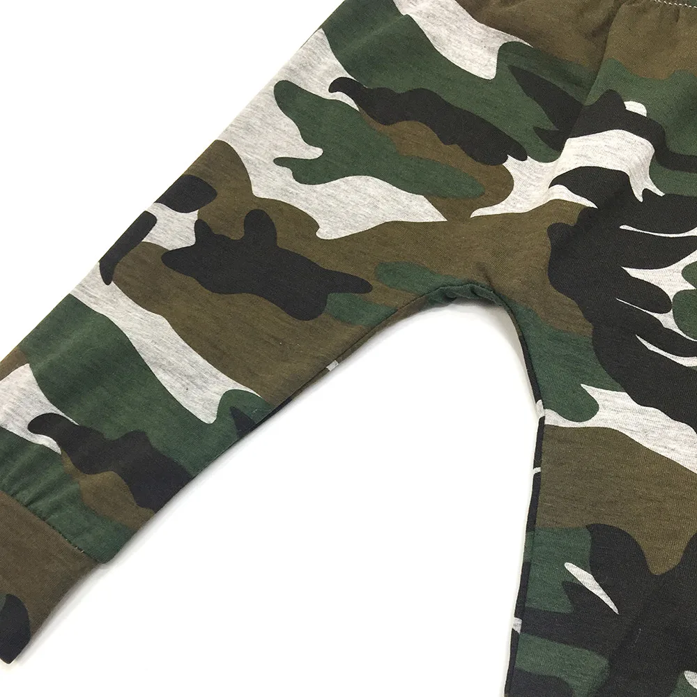 2PC Infant Newborn Baby Cotton Clothes Set Toddler Kids Boys Letter Print Tops Camouflage Pants Outfits dropshipping | Детская одежда и