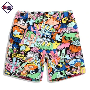Мужские пляжные шорты QIKERBONG, повседневные мужские бордшорты, шорты-бермуды, плавки для геев, купальники, быстросохнущие боксеры, плавки, Новинка