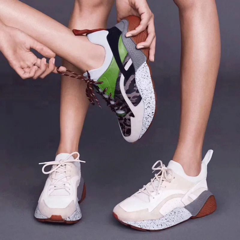 Rainbow Color Flat Platform Sneakers Women Casual Shoes Celebrity Low Top Feminino | Обувь