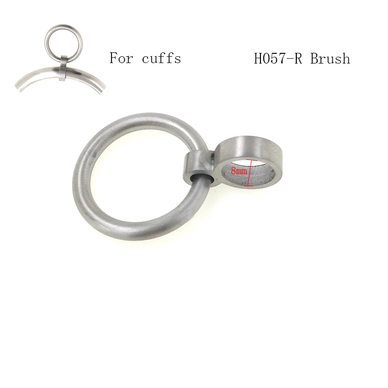 H057-R cuffs Brush Запасные части из нержавеющей стали съемное уплотнительное кольцо для фиксации воротника наручных манжет и лодыжек - Цвет: H057-R cuffs Brush