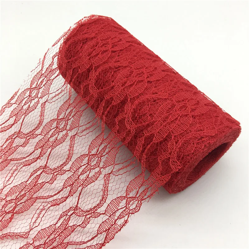 NA17-Red DHANXINZ(9,2 м в рулоне) 15 см, фатиновая юбка-пачка из органзы в рулоне, для свадьбы, Рождества, дня рождения, вечеринки, для детей - Цвет: NA17-Red