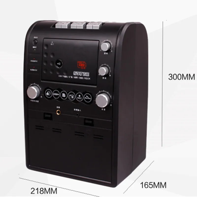 Высокая мощность FM радио рекордер Ленточный привод U диск карта MP3 плеер повторный следование динамик наклоняясь Кара ОК машина стерео МегаФон