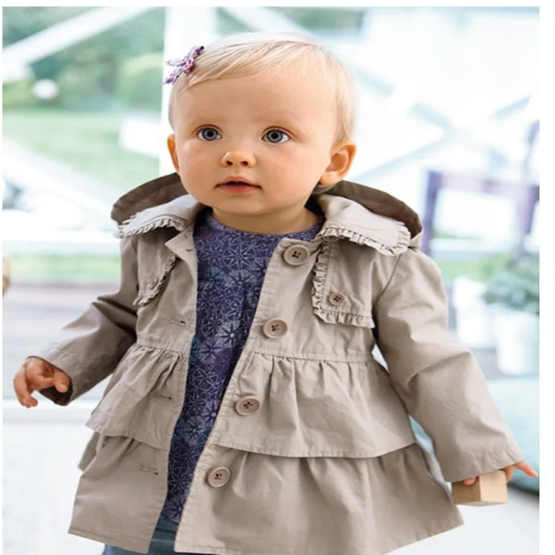 2020 New Style Baby Girls Jacket Children High Quality Outerwear Autumn Child Coats Kids Hooded Windbreaker | Детская одежда и