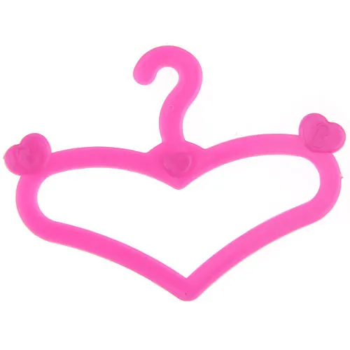 Высокое качество Plastic12xDoll вешалки для одежды аксессуары в форме сердца 2 3/8