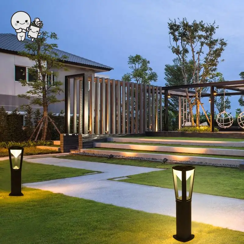 Открытый 40/60 см Черный серый цвет Алюминий акриловый светодиодный светильник