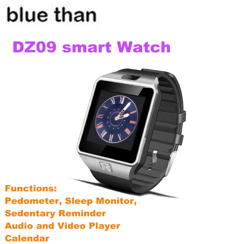 Синий чем Горячая Смарт часы DZ09 SIM/TF для Android Камеры iOS Bluetooth наручные SmartWatch телефон