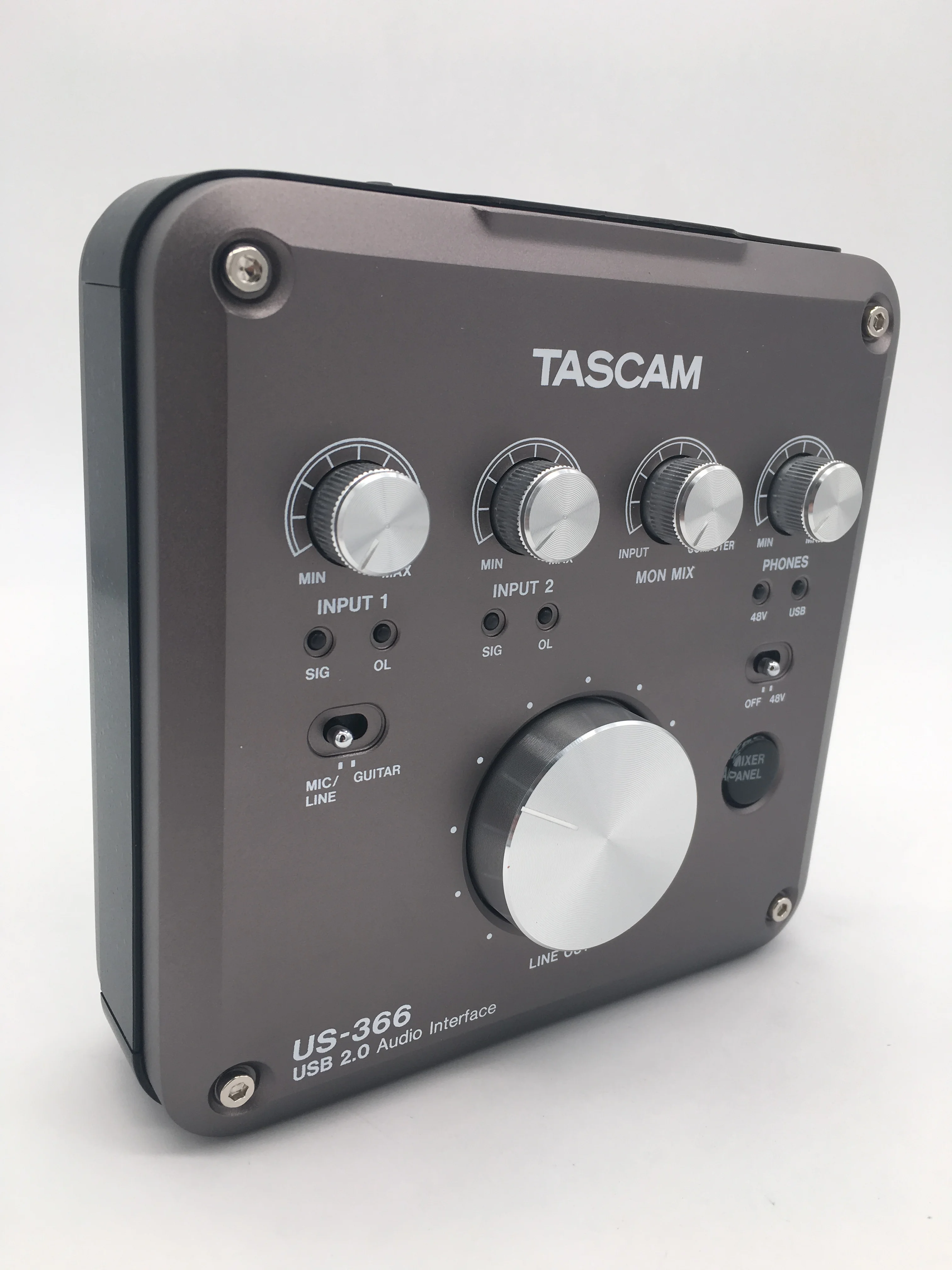 Tascam US 366 USB аудио интерфейс компьютерная звуковая карта с бортовым микшер DSP и до 192