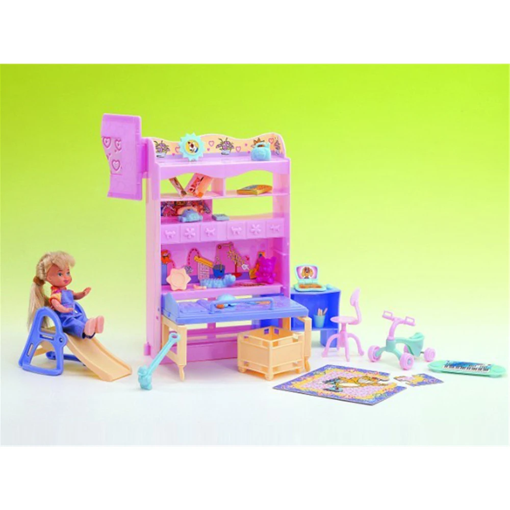 

Baby Game Room Mini Accessories for Barbie Baby Doll House Classic Toys for Girl Free Shipping Miniature Furnitures Play Set