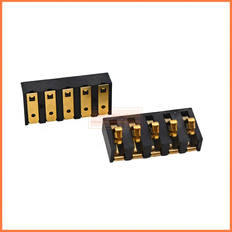10 шт. SMD 5Pin шаг 4 25 мм внутренняя батарея Разъем Держатель клип контакт Замена для