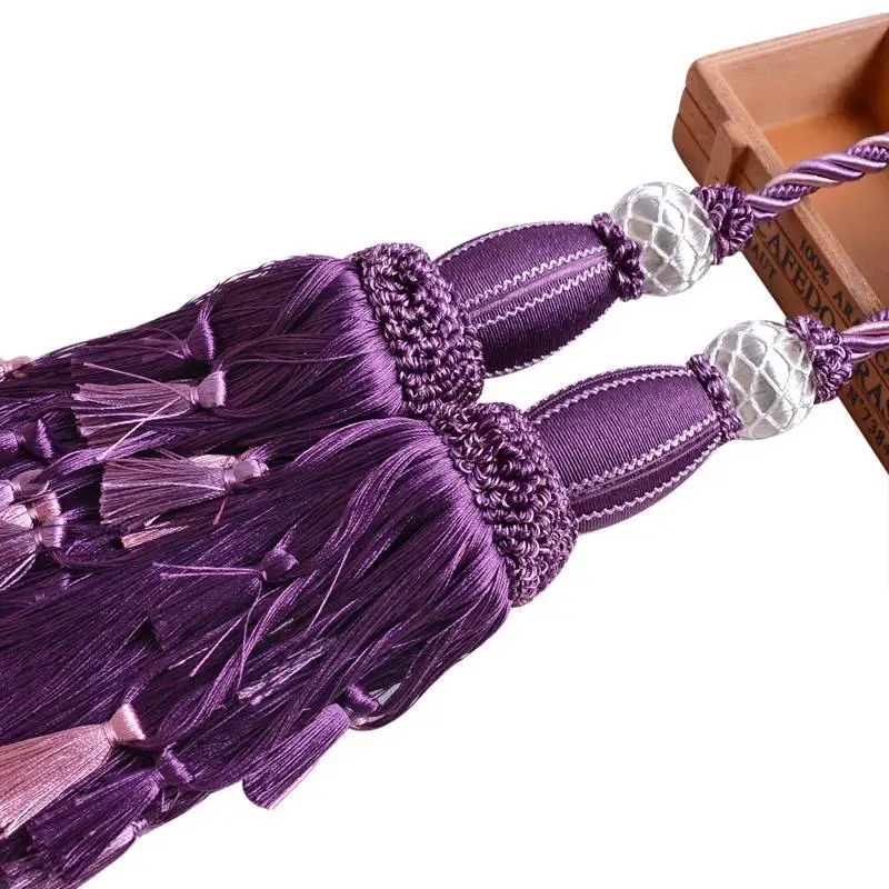 2 шт./лот крючки для штор с двойными шариками и кисточками держатель Декоративные