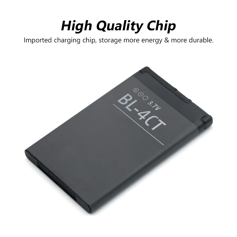 Аккумулятор для телефона BL 4CT NOKIA 5310 5630 X3 2720A 3720 5300XM 6730C 00 2720F BL4CT 860mAh сменный