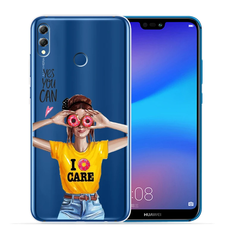 14 Модный супер мама папа девочка детский чехол для телефона для huawei P30 Lite P30 Pro P20 Lite P8Lite P9Lite P Smart мягкий прозрачный Etui - Цвет: 14