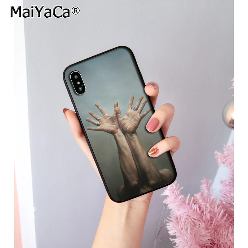 MaiYaCa создание Adam Art черный ТПУ Мягкий силиконовый чехол для телефона iPhone 8 7 6 6S Plus 5