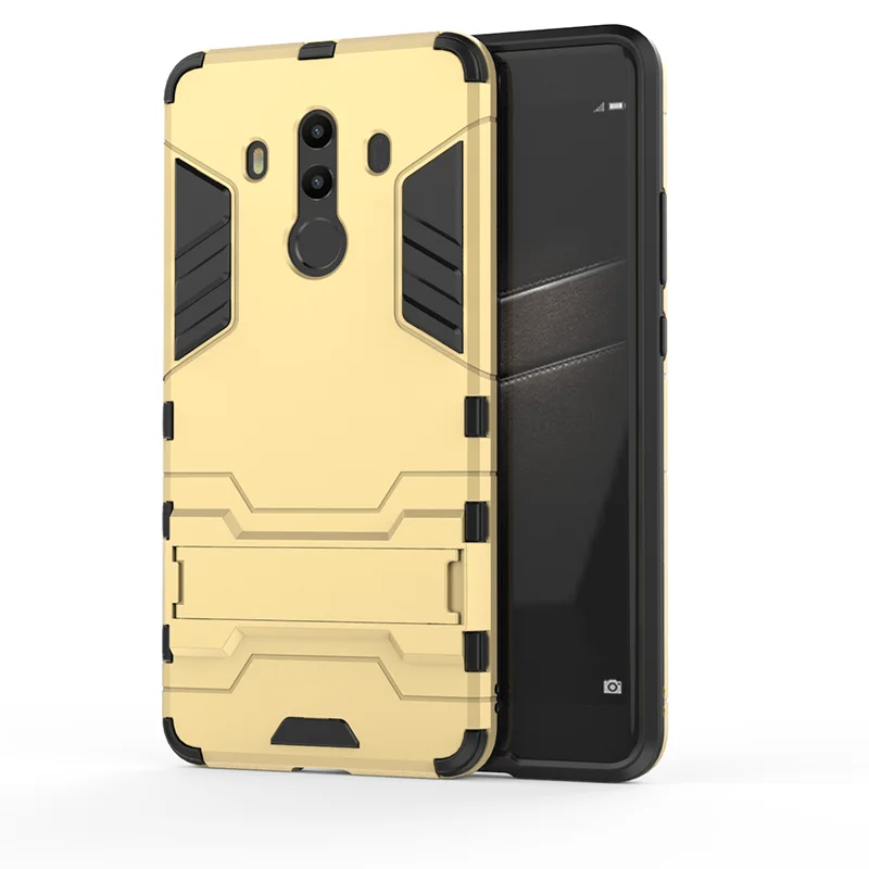 YueTuo luxury original armor case for huawei mate 10 lite pro MATE10 maimang 6 plastic hybrid shockproof phone tpu back cover |