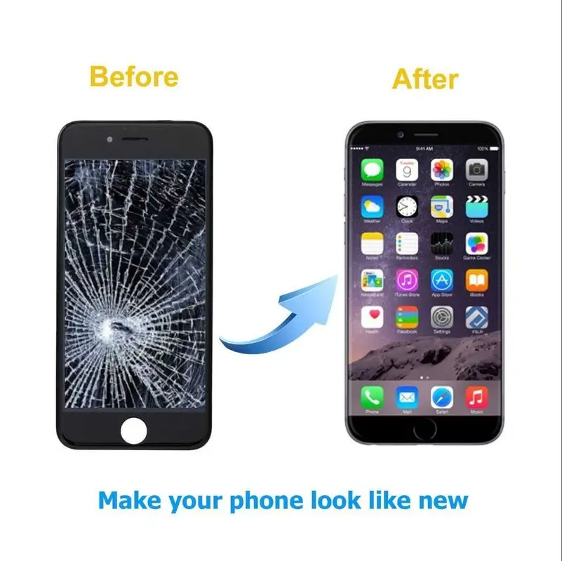 Бесплатная 100% пиксель для iPhone 8 Plus LCD с 3D сенсорным дисплеем замена нового