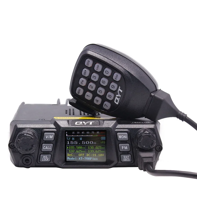 QYT KT 780 Plus 100 Вт Мощный VHF 136 174 МГц Мобильный радиоприемник KT780 200 каналов дальнего