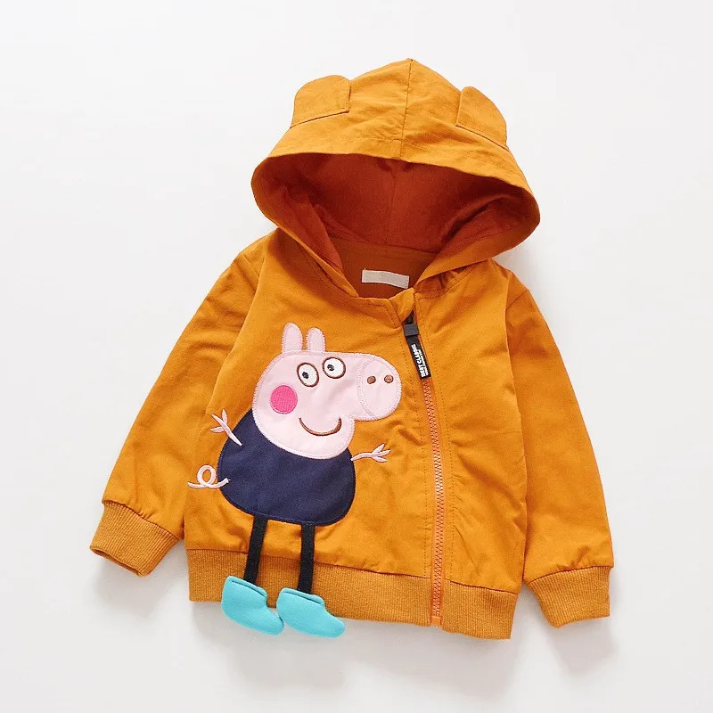 Детские весенние и осенние пальто с капюшоном куртки весна осень Детское
