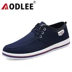 AODLEE; Модная мужская обувь; Повседневная обувь размера плюс; Большие размеры 39-47 мужские кроссовки 9908 на шнуровке Мужская парусиновая повседневная обувь ручной работы, мокасины для мужчин