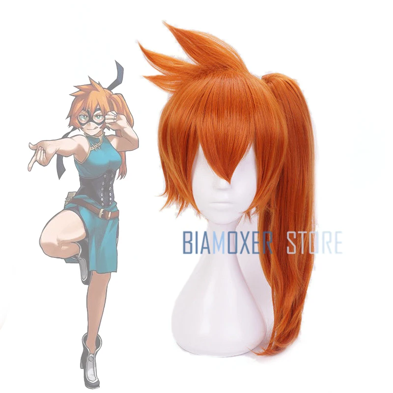 Парик для косплея Biamoxer My Hero Academy Boku no Hiro Akademia Itsuka Kendo Orange Ponytail| |