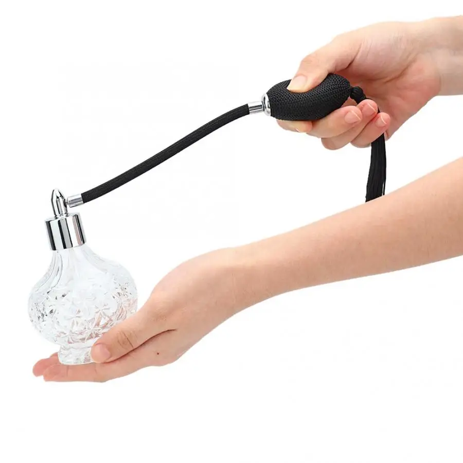 Ретро стеклянная парфюмерная бутылка многоразового использования пустая