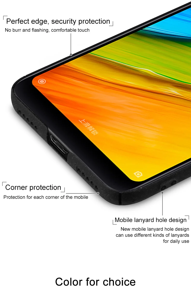 Чехол для Xiaomi Redmi 5 Plus чехол imak жесткий пластиковый из поликарбоната Redmi5 матовый