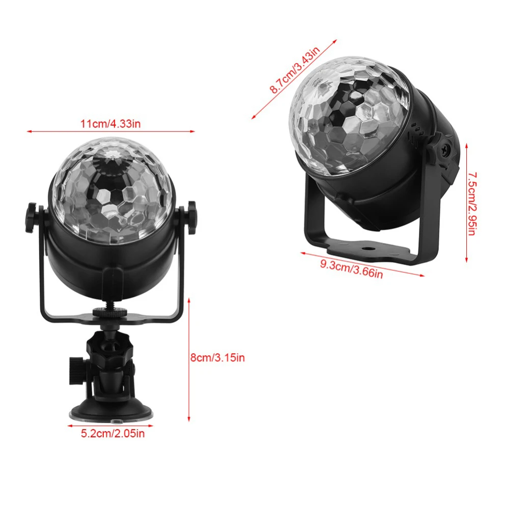 USB 6 Вт заряжаемый DJ диско-шар Lumiere 4 цвета лазерный проектор с звуковой активацией