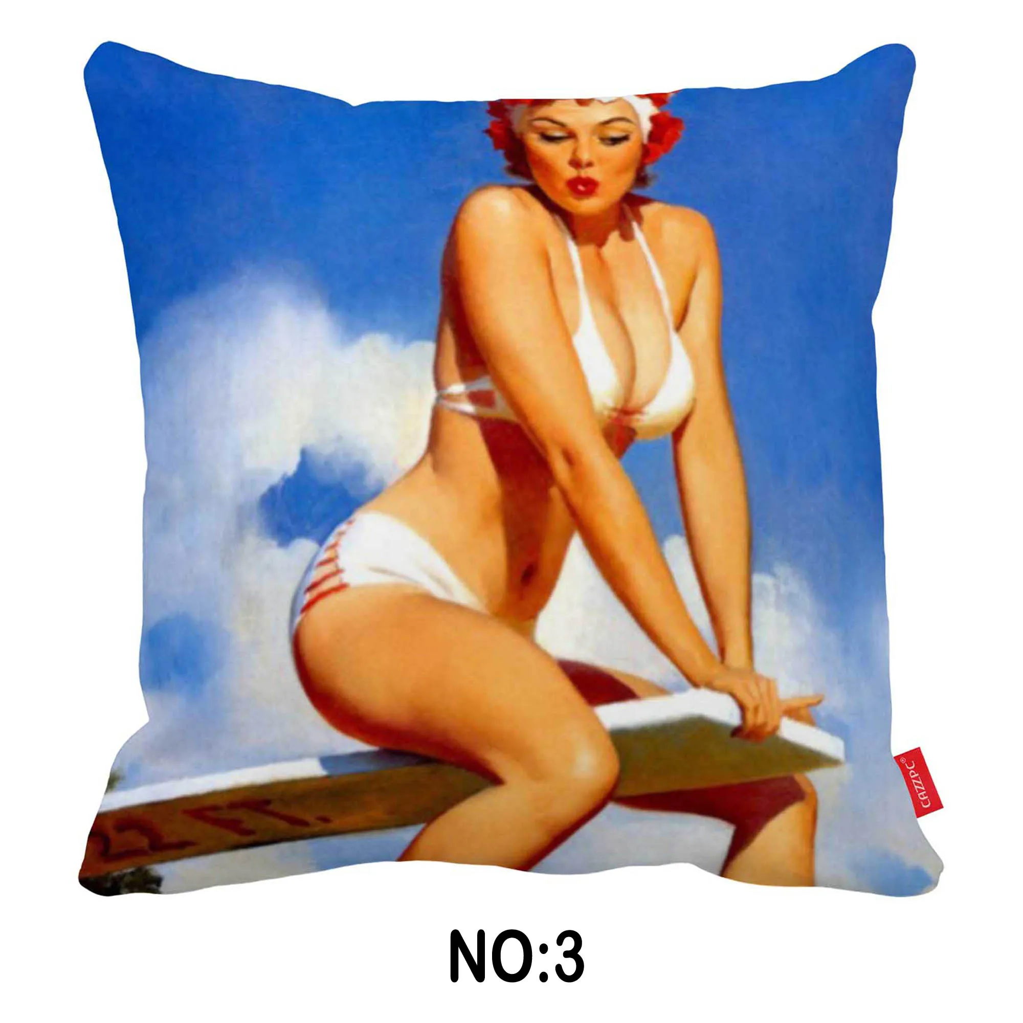 Гламурная pinups Винтаж секси леди постер печати холст автомобиля декоративные