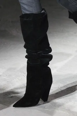 Black Suede Prova Perfetto; Новинка; шикарные сапоги с кристаллами на шпильке; плиссированные стразы; сапоги до колена; блестящие высокие сапоги для сцены; Свадебная обувь - Цвет: Black Suede