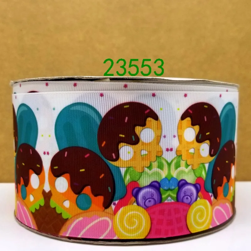 23553 Новое поступление ленты аксессуары для волос лента 10 ярдов напечатанные ленты 13461 - Цвет: 23553