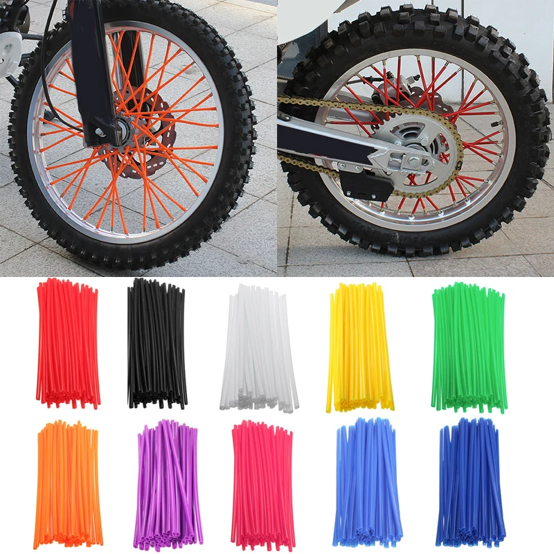 Cover Motorcycle Wheel Spoked Wraps Skins Covers Motocross Dirtbike Dirt Bike Cool Accessories Rims Guard Protector #0802 | Автомобили и