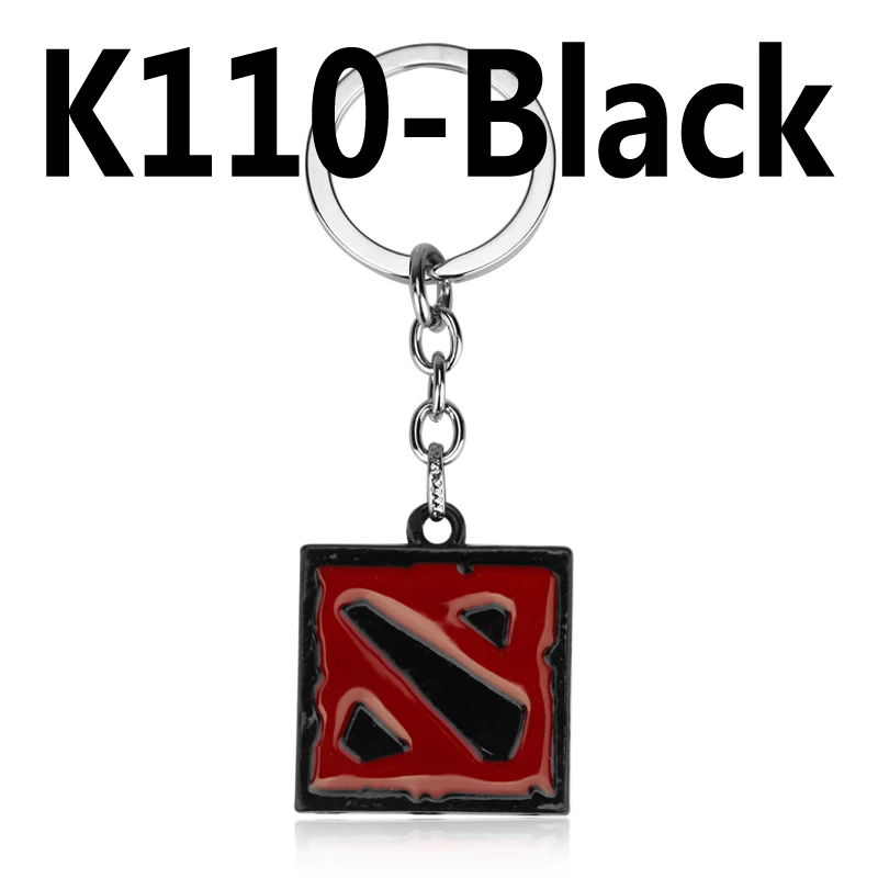 Black Игра Dota 2 брелок из сплава бесземный Чемпион щит бронзовые металлические брелки для подарков chaviro брелок дропшиппинг - Цвет: Black