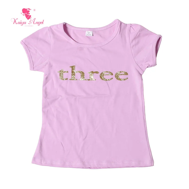 Футболка детская летняя с коротким рукавом на день рождения 1 5 лет|girls t shirt|girls tt