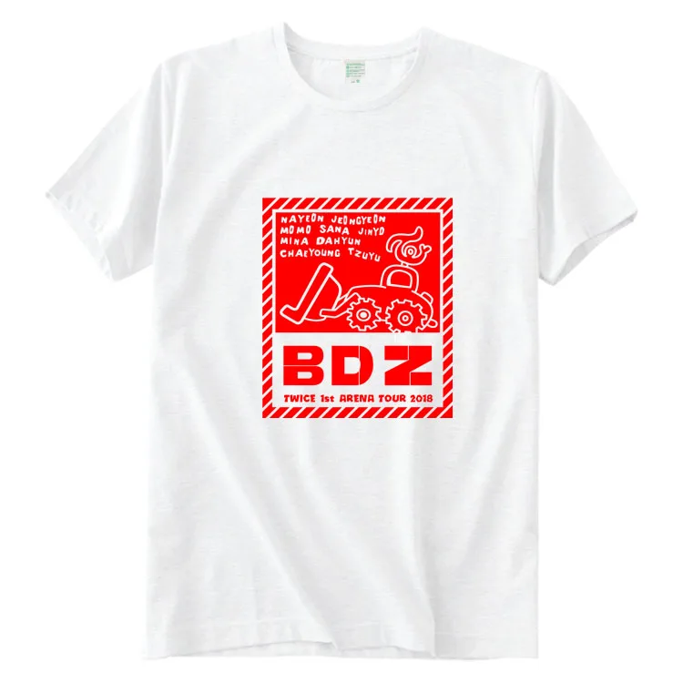 Kpop twice arena tour concert bdz/футболка с круглым вырезом и короткими рукавами принтом всех