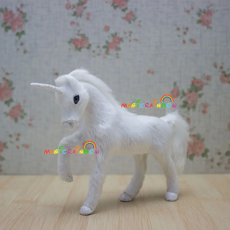 Пушистый Единорог Pegasus Horn Horse Рождественское украшение для дома украшение животное H4.13 ''/10,5 см