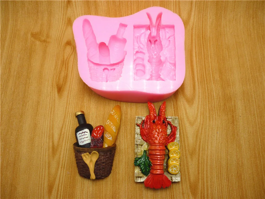 New Design Lobster Classification Lemon Red Wine Bread Cake Mold Chocolate Decoration Tools | Дом и сад