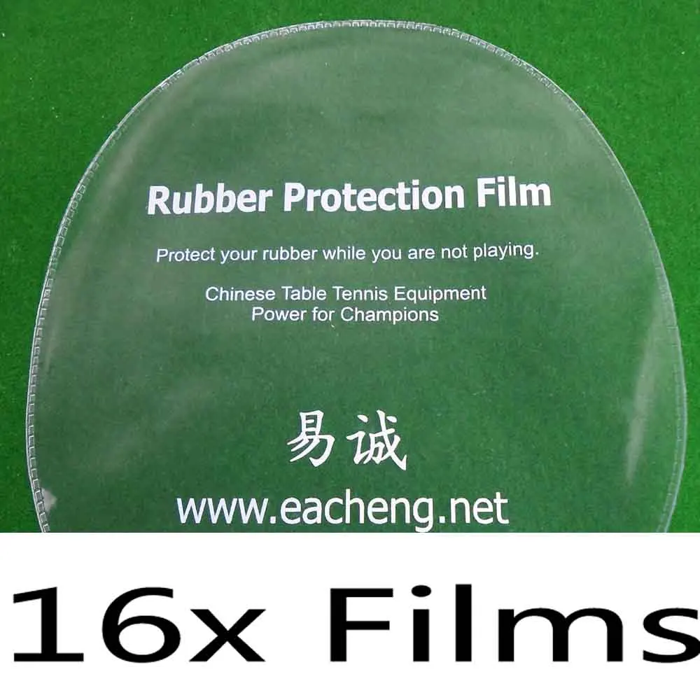 Eacheng Table Tennis Rubber Protection Film for Ping Pong Table Tennis Racket - Цвет: 16x Films
