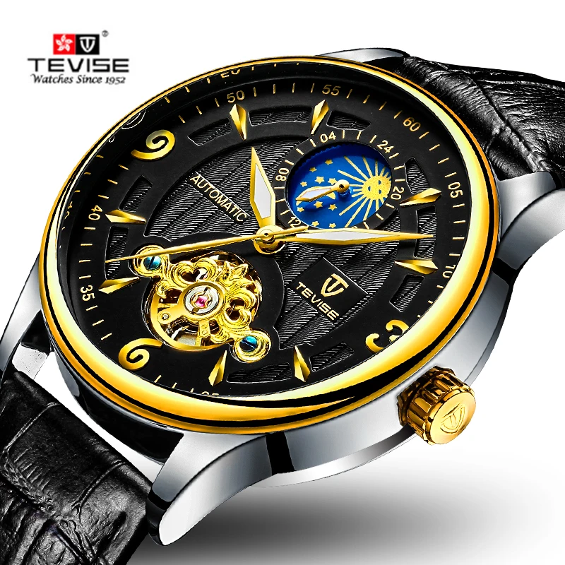 

2018 New Tvise Brand Men Mechanical Wristwatch Fashion Luxury Clocks Man Watches Automatic Watch Montre Homme Relogio Masculin
