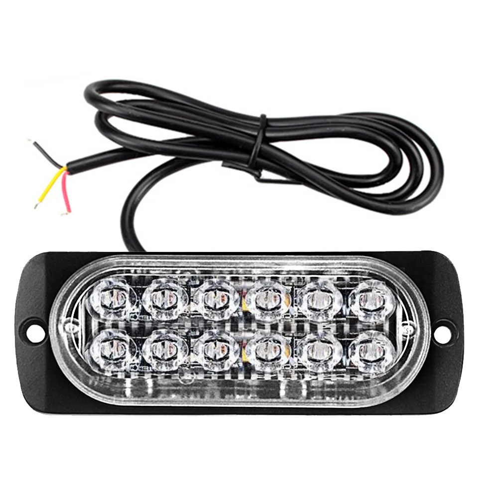 12LED 18 Вт Автомобильный аварийный светильник барная лампа для грузовика мотоцикла