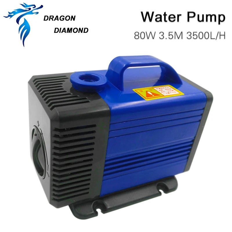 Погружной водяной насос 80 Вт 3 5 м 3500л/ч IPX8 220 В для CO2 лазерной гравировки