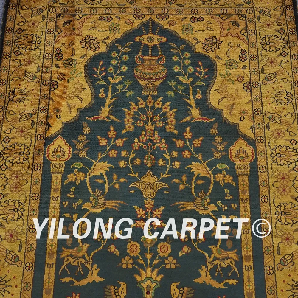 YILONG 2 5 'x 4' ручной персидский ковер Шелковый аутентичный старый кашмирский