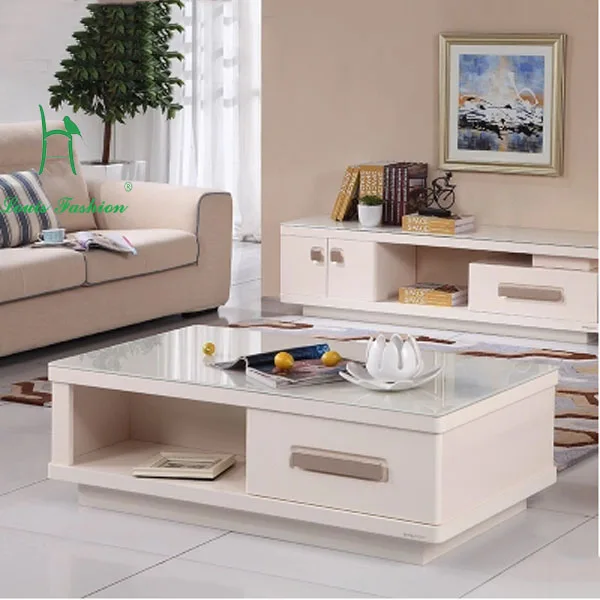 

Modern Tea Glass Marble Table Large-sized Apartment Living Room Furniture