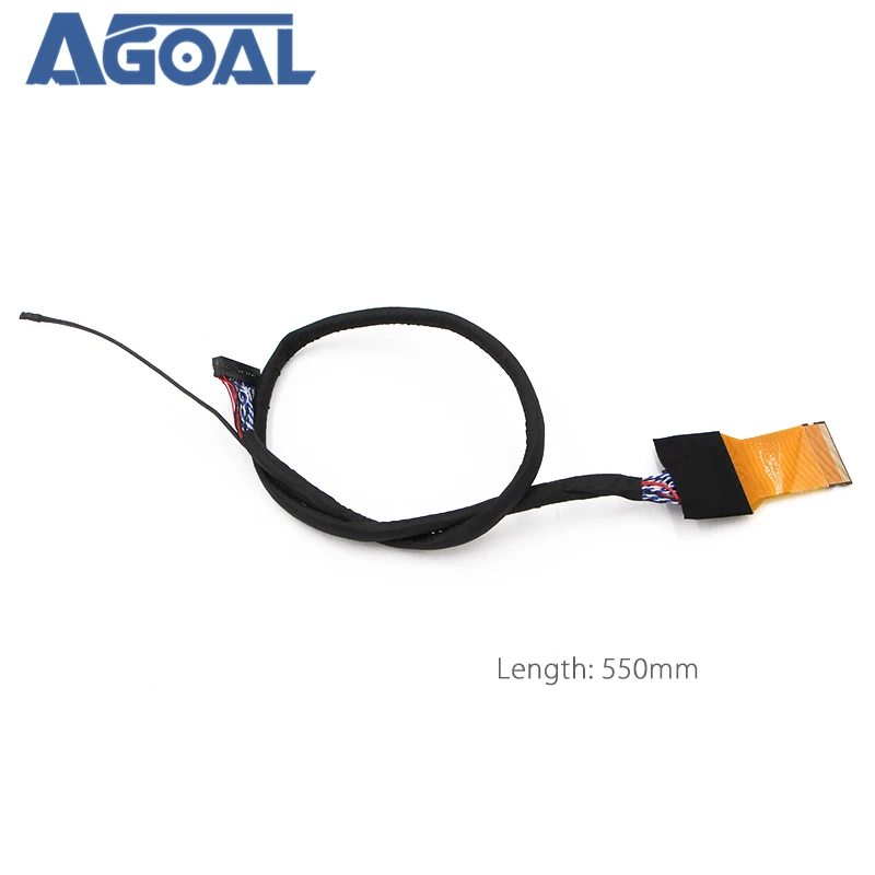 Кабель FFC LVDS 2 ch 8-bit 51 pins 51pin двойной 8 кабель гибкий плоский кабель для светодиодный панели V400HJ6-PE1 550 мм Универсальный ЖК-контроллер