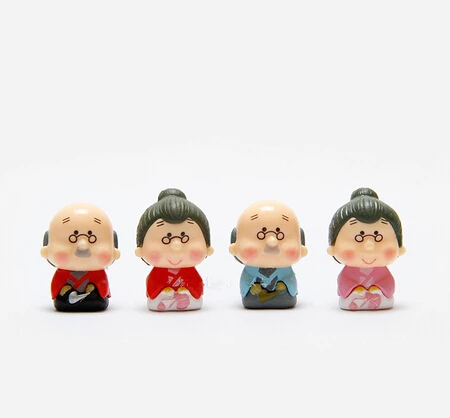 2 шт./лот Дедушка и Бабушка Япония кимоно 3d магниты на холодильник магнит