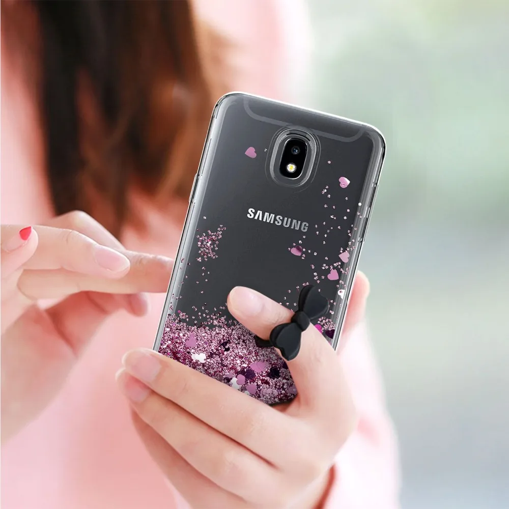 Чехол J7 2018 с жидким блеском для samsung Galaxy Refine star V мягкий чехол из ТПУ динамическим