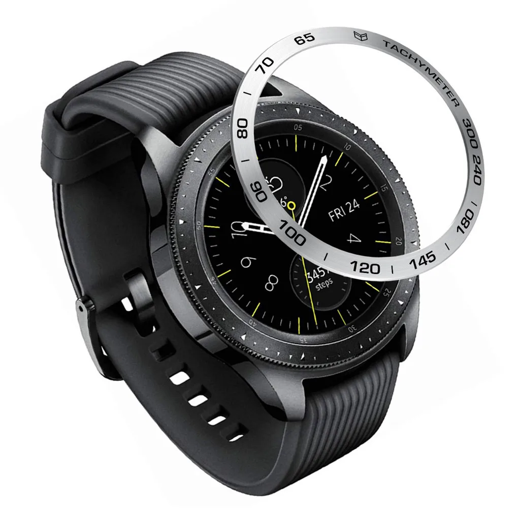 Для Samsung Galaxy Watch 42 мм весы часы кольцо клейкая крышка Анти царапины металлический