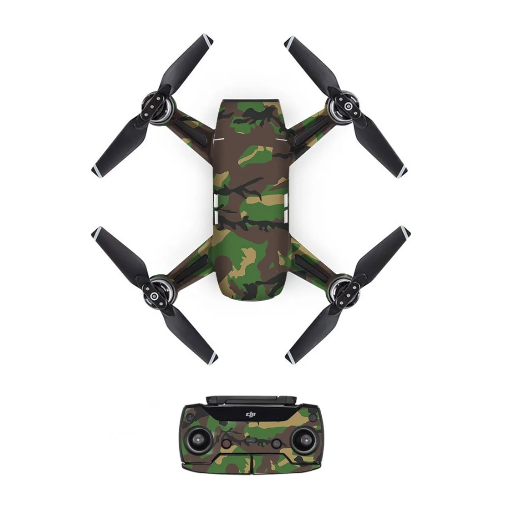 Цветной камуфляж DJI Mavic Spark стикер s батарея наклейка пульт дистанционного