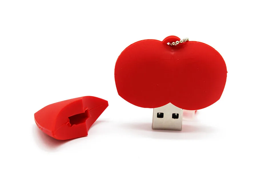 Король SARAS в виде анимационной рыжей модель сердца usb2.0 4 GB/8 GB/16 GB/32 GB/64 ГБ флэш-накопитель USB флэш-накопитель Творческий gifty дайте