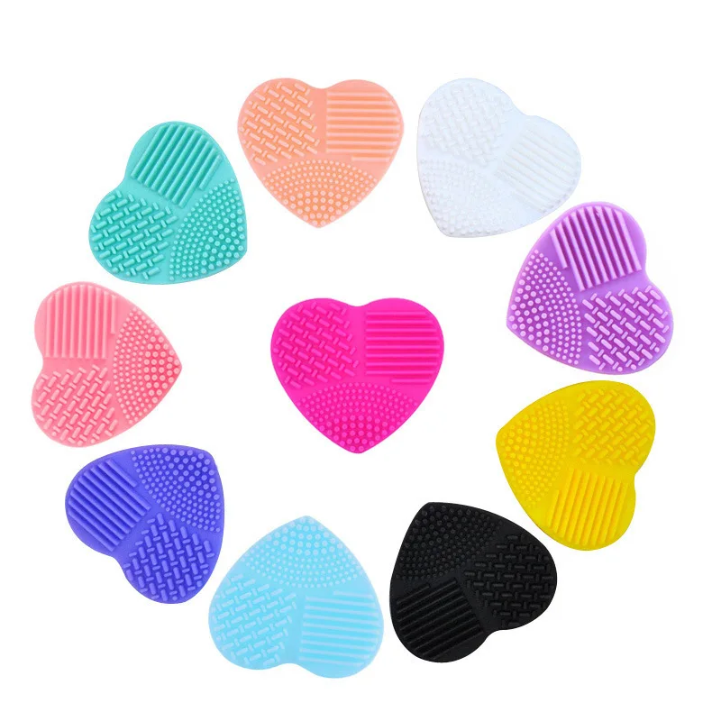 1PC Silicon Brush Egg Cleaning Washing Tool Cosmetic Cleaner Cosmetics Brushes Scrubber Board Remove Dirt Residues | Красота и